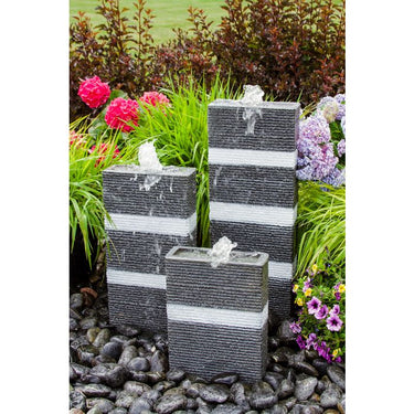 Real Stone Fountains ABHF50K Color Block Towers Fountain Kit Fountain Blue Thumb